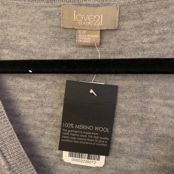 WT Forever 21 100% Wool VNeck Sweater - Picture 3 of 4